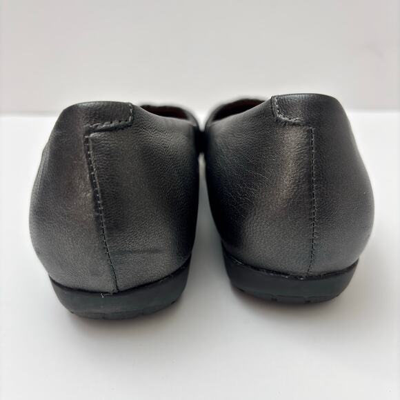 Abeo BIO System Taylin Metallic Gunmetal Leather Ballet Flats Women's Size 9 - Picture 5 of 8